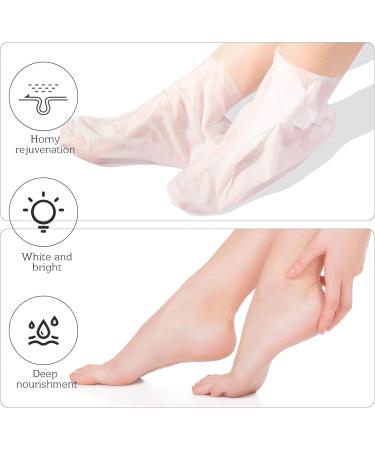 Revitalize Your Feet with 2-Pack Rose Foot Mask - Callus Remover & Peeling Treatment for Soft Smooth Skin - Ideal for Men & Women - Buy Online on GoSupps.com