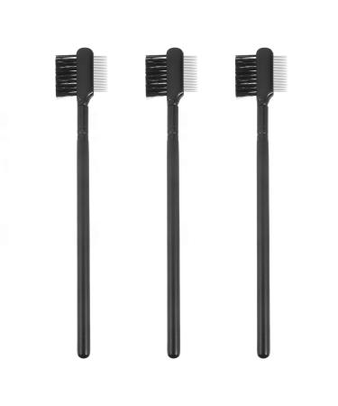 FRCOLOR 3Pcs Eyelash Brush And Eyebrow Comb Dual Comb Eyebrow Eyelash Cosmetic Makeup Care Tool for Women Girls