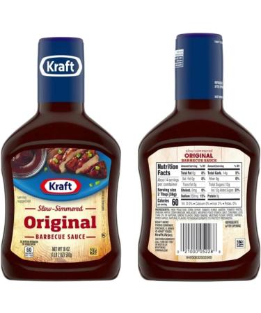 Kraft BBQ Mesquite Smoke 510g and Kraft Original Barbeque Sauce 510g | Perfect for Marinade Condiment or Dipping Sauce | 2 Pack - Buy Online on GoSupps.com