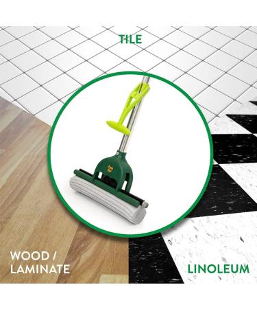 Pine-Sol PVA Sponge Roller Mop | Self-Wringing Easy Squeeze | Telescoping Household Cleaning Tool for Tile, Laminate, Vinyl Floors - Buy Online on GoSupps.com