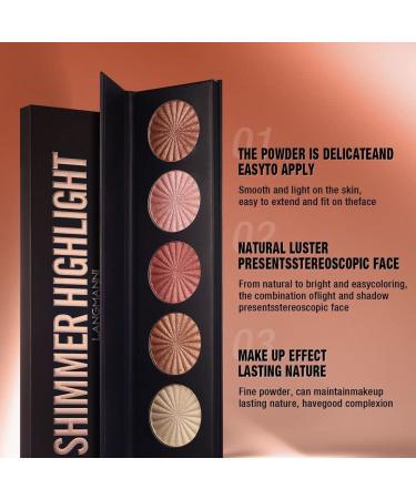 Hirock 5-Color Makeup Palette | Contour Highlight & Bronzer | International Shipping Available - Buy Online on GoSupps.com