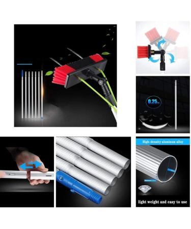 Photovoltaic Panel Cleaning 3-12M Water Fed Telesbrush Window Clean Extendable Cleaner Conservatory Roof Cleaning Tools/5M Rod/50Cm Brush Head - Buy Online on GoSupps.com