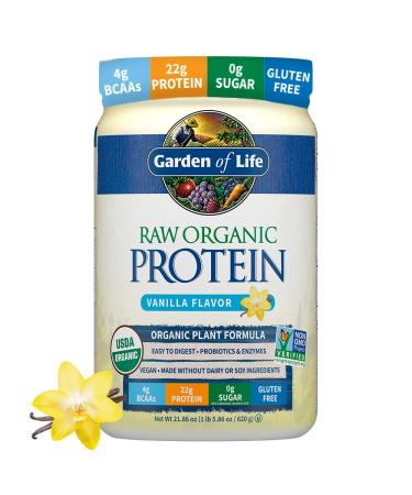 Garden of Life RAW Organic Protein Organic Plant Formula Vanilla 21.86 oz (620 g)