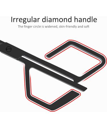 Nose Hair Scissors Beard Nose Hair Trimming Scissors Stainless Steel Nose Hair Scissors Oblique Angle Nose Hair Trimming Scissors (Black) - Buy Online on GoSupps.com