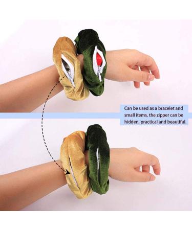 12-Piece Velvet Hair Rubber Bands with Zip Pocket - Stylish Elastic Hair Ties for Women & Girls | Perfect Gift & Hair Accessories - Buy Online on GoSupps.com