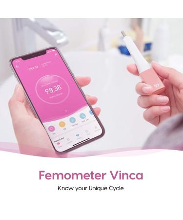 Femometer Smart Basal Thermometer - High-Precision BBT Thermometer for Ovulation & Fertility Tracking with Femometer App Sync - Gold - Buy Online on GoSupps.com