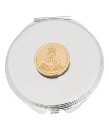 Royal Navy Gilt Compact Mirror Handbag Gift With Free Engraving ME49