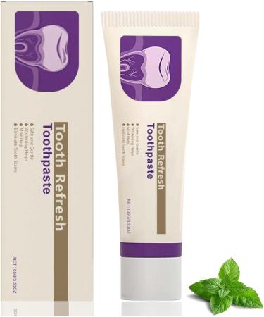 CCDSR Kreain Nature Tooth Refresh Toothpaste 100g Strengthens enamel and ensures fresh breath for sensitive teeth removes stains and promotes healthy teeth gentle and non-irritating.