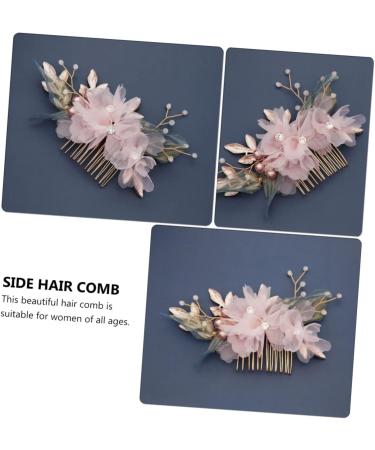 minkissy 1 Pc Comb Flower Hair Accessories Bridal Headpiece Hair Decorations Exquisite Headwear Hair Accessory Handmade Hair Decor Flower Hair Decor Hairpin Fabric Bride The Flowers - Buy Online on GoSupps.com