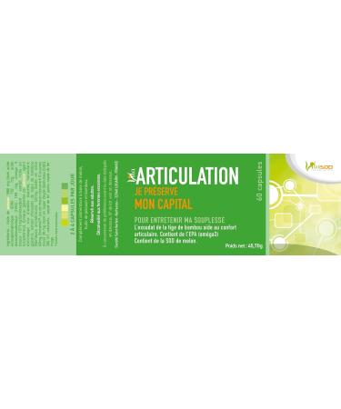 Vita ARTICULATION SOD de melon Compl ment alimentaire pour les articulations souplesse articulaire et sant des os Exsudat de tige de bambou Om ga3 (EPA et DHA) Vitamine E 60 Capsules - Buy Online on GoSupps.com