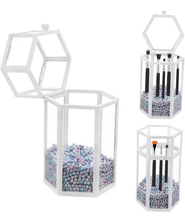 Mikinona Box Makeup Brush Storage Bucket Makeup Eyeliner Make up Organizers and Storage Eyeliner Organizer 21.5x12cm White - Buy Online on GoSupps.com