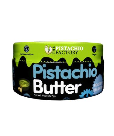 Pistachio Butter - Roasted + Sea Salted (8oz Jar) _The Pistachio Factory 8 Ounce (Pack of 1)