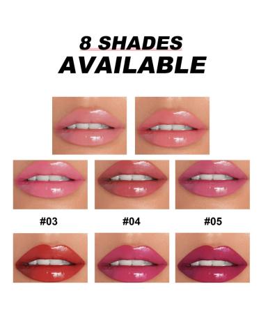 MAEPEOR Nourishing Lip Balm - 8 Colors | Smooth Moisturizing Non-Sticky Lip Glow Gloss for Women & Girls (Color 04) - Long-lasting Hydration - Buy Online on GoSupps.com