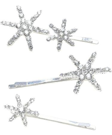 amangul Glitter Hair Clip for Hot Girls Hair Styling Shinning Star Shape Hair Barrettes for Teens Girls Spring(Silver) - Buy Online on GoSupps.com