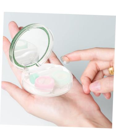 Buy Solustrie Travel Lens Case - Small Plastic Contact Lens Container with Mirror & Foil - Perfect for Colored Contacts & Outdoor Use - Buy Online on GoSupps.com