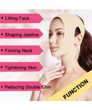 Medium Reusable Chin Slimming Strap for V Line Lifting - Face Mask & Jawline Shaper - Anti-Snoring (Pack of 1) - Buy Online on GoSupps.com