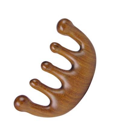 Head massage comb Gua Sha 5 wide teeth comb scraping scalp massager massage comb for hair