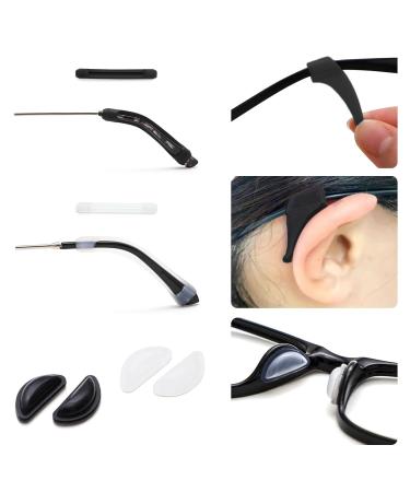 SWYSGS Glasses Holder Sets - 20 Pairs Anti-Slip Adhesive Nose Pads & Silicone Ear Grips for All Glasses International Shipping Available - Buy Online on GoSupps.com
