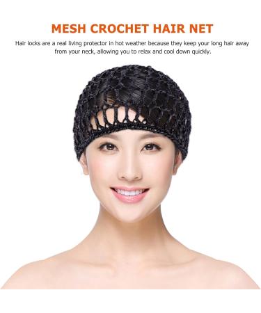 Lurrose 10-Piece Mesh Crochet Hair Network Caps - Short Women's Hair Snoods for Sleep & Comfort | International Shipping Available - Buy Online on GoSupps.com