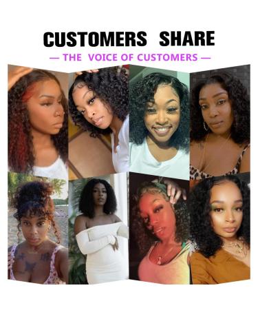 Mongolian Curly Lace Front Wig 13x4 HD Human Hair 180% Density 14inch - Best Selling Deep Kinky Curly Wig for Black Women - Buy Online on GoSupps.com