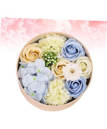 FOMIYES 2 Pcs Rose Flower Petals Natural Preserved Rose Soap Plant Essential Oil Rose Soap Valentines Day Gifts Rose Essential Oil Soap Stocking Stuffer Gifts Natural Soap Flower Box Round - Buy Online on GoSupps.com