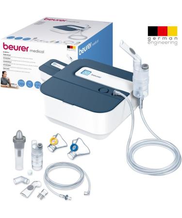 Beurer IH 28 Pro Inhalator - High-Performance Compressor for Adults & Kids | Silicone Masks & Nasal Shower Included - Buy Online on GoSupps.com