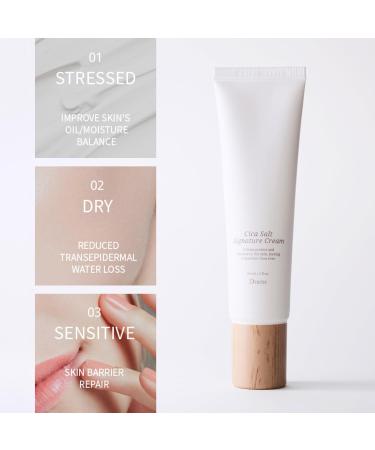 DUEM Cica Salt Signature Cream Korean Skin Care Face Moisturizer with 520 000ppm Centella Guerande Salt & Seaweed 100h Hydration German Derm Tested Excellent 2 fl.oz./60ml - Buy Online on GoSupps.com