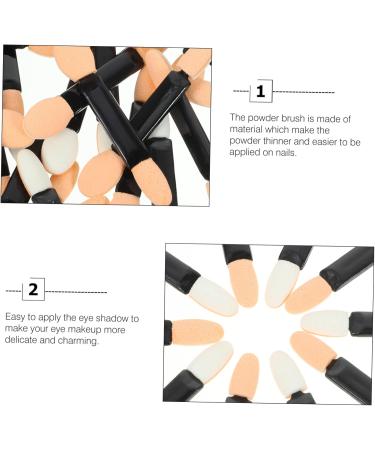 OHPHCALL 50pcs Nail Sponge Nail Art Stick Mirror Effect Nail Art Design Manicure Art Brush Eyeshadow Manicure Art Tool Manicure Supply Eye Shadow Nail Beauty Brush Nail Modification Brush - Buy Online on GoSupps.com