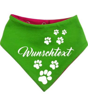Small Multicolor Dogs Turning Cloth - Adjustable Neck 36-44 cm (Pink Lime) for International Shipping - Buy Online on GoSupps.com