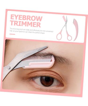 Beaupretty 3 Set Moon Eyebrow Trimmer - Pink Unisex Grooming Tool for Precision Eyebrow Shaping | International Shipping Available - Buy Online on GoSupps.com