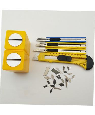 Uonlytech Knife Storage Solution - 3 STK Blade Waste Container & Dispenser for Safe Disposal of Used Razor Blades - Buy Online on GoSupps.com