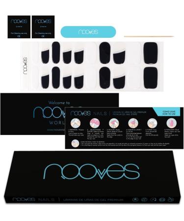  NOOVES NOOVES - 20 x Nail Gel Sheets | Dressy Occasion Art Design 20 Pieces Premium Semi-Cured Gel Nails Nail Stickers 1 Nail File and 1 Orange Stick Vegan - Buy Online on GoSupps.com