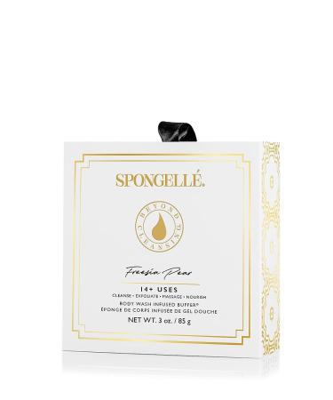 Spongell Freesia Pear 85g: Luxurious Body Wash Infused Buffer - Buy Online on GoSupps.com