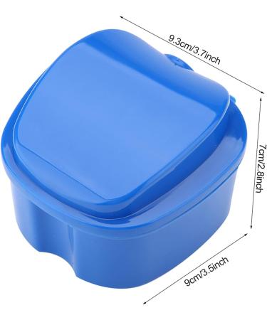 Verdant Touch Denture Box for Artificial Teeth Dark Blue 180ml with Filter Screen | International Shipping Available - Buy Online on GoSupps.com