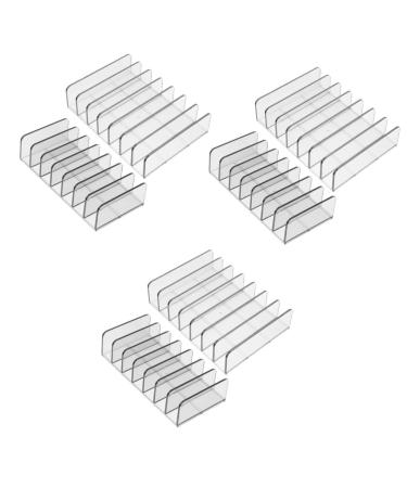 FRCOLOR 6 Pcs Cosmetic Storage Box Gray Eyeshadow Clear Eyeshadow Organizer Makeup Pallet Organizer Shell