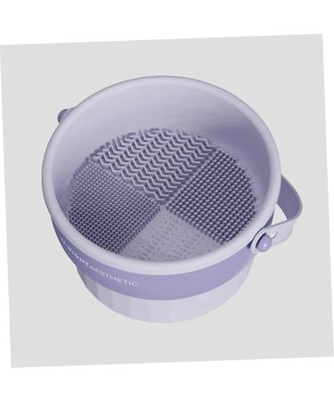 Ipetboom Sponge Purple Detergent Brush Cleaning Bowl Cleaning pad Silicone Makeup Brush Brush Cleaning mat Brush Makeup Brush TPR Sink mat Makeup Brush Sink mat Gloves Clean - Buy Online on GoSupps.com
