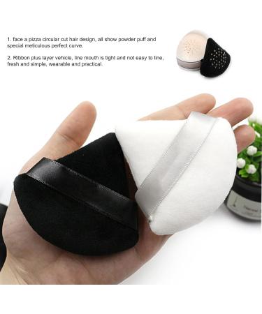 Washable Triangle Shape Powder Puff Mini Cosmetics Soft Cotton Face Powder Lightweight Puff Makeup Tools Beauty Puff Sticking Evenly Cosmetic Tools (Triangle White_3pcs) - Buy Online on GoSupps.com