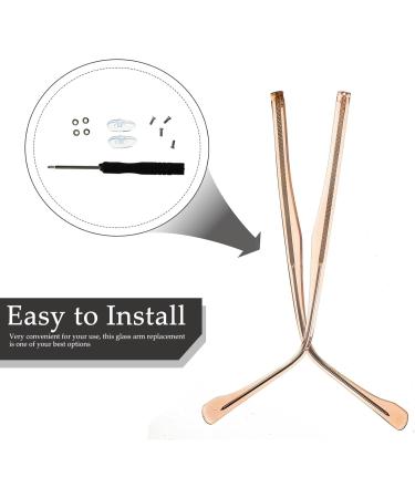 Nuobesty 2 Pairs Glasses Accessories - Replacement Bars & Temple Holders for Eyewear Repair | Durable Glasses Leg Ends - Buy Online on GoSupps.com