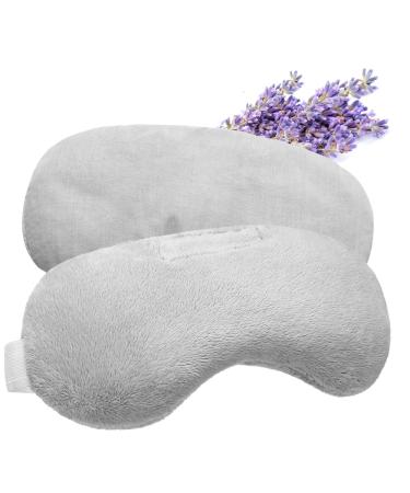 Lavender Eye Mask, Aromatherapy Weighted Eye Mask for Dry Eyes, Sleep Mask for Men Women, Hot & Cold Therapy Eye Cover for Compression Pain Relief, Eye Pillow for Puffy Eyes, Migraine, Sinus Pain-Grey Gray - Buy Online on GoSupps.com