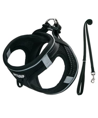 Dog Harness Small Dogs Black Padded Puppy Harness Dog Harness Harness Dogs Small XXS XXS Black - Buy Online on GoSupps.com