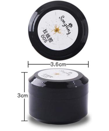 1 Pulling Silk Spider Gel Nails 6 Colours Design Point to Drawing and Painting Decoration Draw Silk Varnish Silver - Buy Online on GoSupps.com
