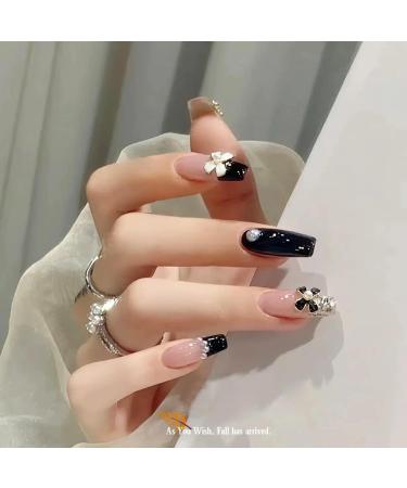 FEIlei 10Pcs 3D Bow Nail Charms Pearl Bowknot Nail Art Decorations Metal Nail Studs - Buy Online on GoSupps.com