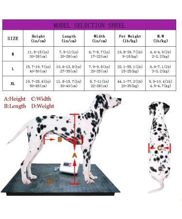 Adjustable Dog Wheelchair for Back Legs Medium Dog Carriers & Travel Products Veterinarian Approved Hind Legs Rehabilitation for Disabled Hind Legs Puppy Pet - Buy Online on GoSupps.com
