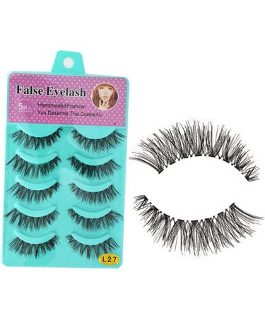 5 Pairs Long Natural Eyelashes Cat Eyes Wispy Lash Natural False Eyelashes Wispy Natural Lashes Fause Eyelash Long False Eyelashes Fluffy Eyelashes Grafting Tool Cross - Buy Online on GoSupps.com