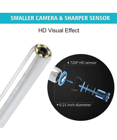 XIXIDIAN Ear Wax Removal Tool Wireless Ear Endoscope Cleaner with Camera 5.5 mm Otoscope Ear Cleaner with LED Lights for Adults Kids - Buy Online on GoSupps.com