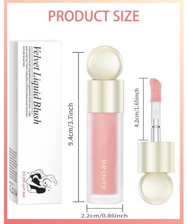 Velvet Liquid Blush Wand Creme Blush Makeup Stick Soft Cream Blush Makeup Dual Use for Cheeks & Lips Weightless Long-Wearing Natural-Looking Dewy Finish Skin Tint Blush Contour Blush Wand-05 05# - Buy Online on GoSupps.com