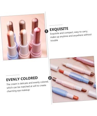 Beavorty 2pcs Eye Shadow Stick Eyeshadow Stick Cosmetic Tool Women Cosmetic Eyeshadow Pencil Make up The Lazy 1 count (Pack of 1) Blue - Buy Online on GoSupps.com