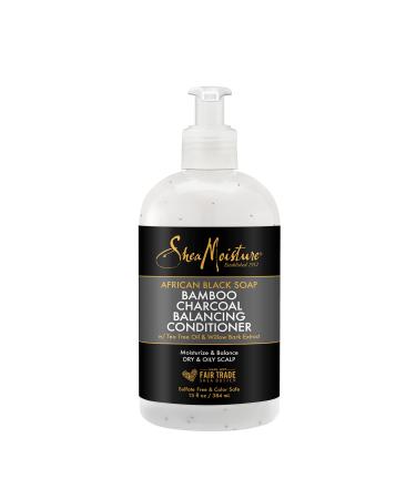 SheaMoisture African Black Soap Bamboo Charcoal Balancing Conditioner, 13 Fluid Ounce