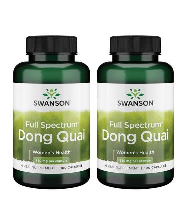 Swanson Dong Quai 530 Milligrams 100 Capsules 2 Pack - Buy Online on GoSupps.com