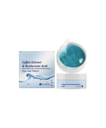 Eye Patch, 60 Anti Dark Circle Eye Patches, Anti-Puffiness Eye Patch, Eye Gel Eye Patches for Women/Men, Eye Pads with Coffee Extracts to Fight Puffiness and Wrinkles